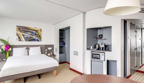 Suite superior, varias camas