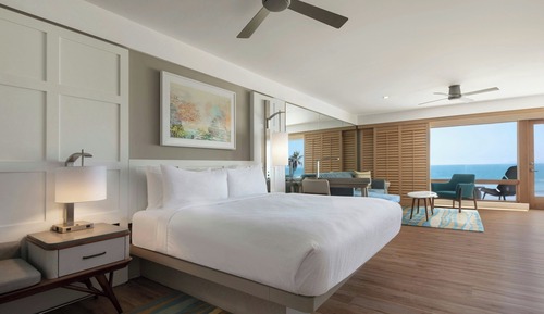 Suite, 1 cama de matrimonio grande con sofá cama, balcón, frente al mar (Balcony, Ocean View)