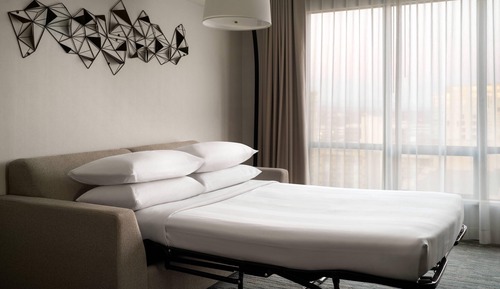 Suite ejecutiva, 1 cama de matrimonio grande con sofá cama, no fumadores, balcón (Corner)