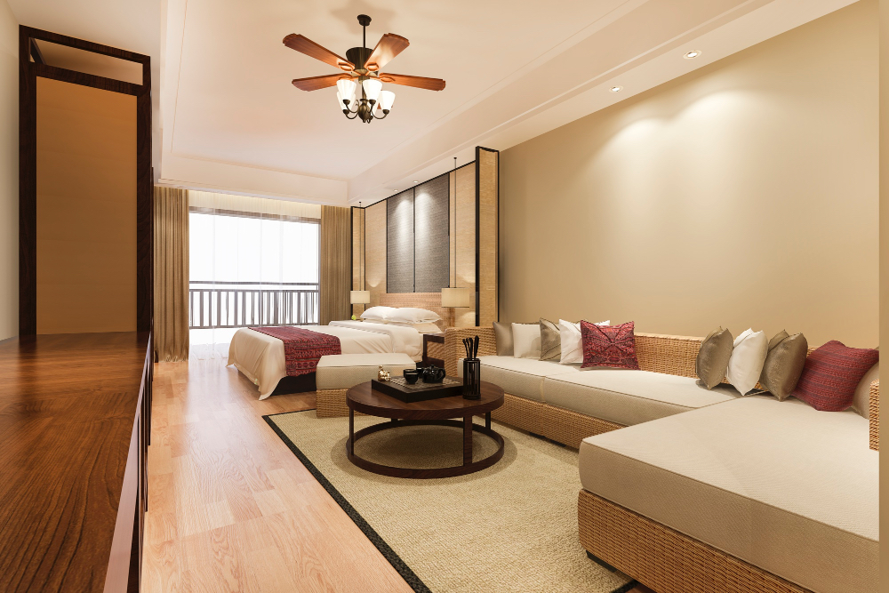 Suite, 1 cama de matrimonio grande, accesible para personas con discapacidad (Mobil Tran Shwr)