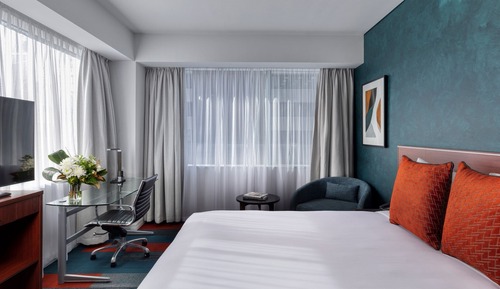 Habitación Deluxe, 1 cama de matrimonio grande, vistas a la ciudad