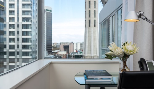 Habitación Deluxe, 2 camas dobles, vistas a la ciudad