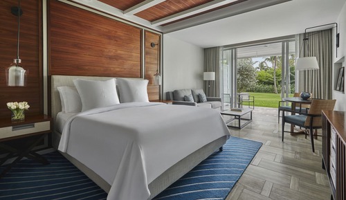 Habitación, 1 cama de matrimonio grande, vistas al jardín