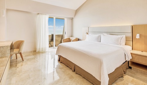 Habitación de lujo, 1 cama de matrimonio grande, frente al mar (Plus)