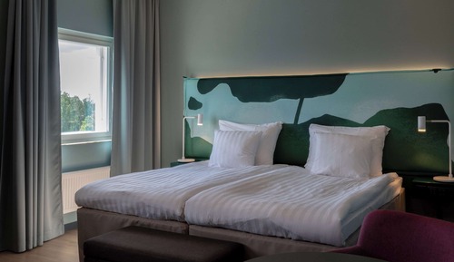 Habitación superior, 1 cama de matrimonio grande con sofá cama (for Four)
