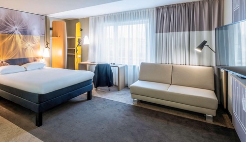 Habitación familiar doble, 1 cama doble con sofá cama