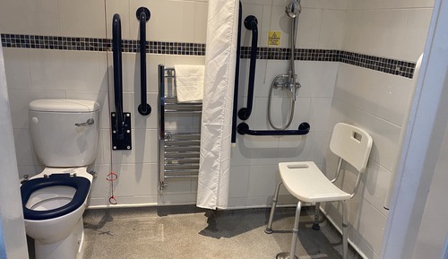 Habitación con 2 camas individuales, accesible para personas con discapacidad (with wet room)