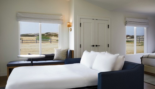 Suite panorámica, 1 cama de matrimonio grande con sofá cama, frente al mar