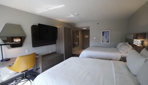 Habitación estándar, 2 camas de matrimonio, microondas