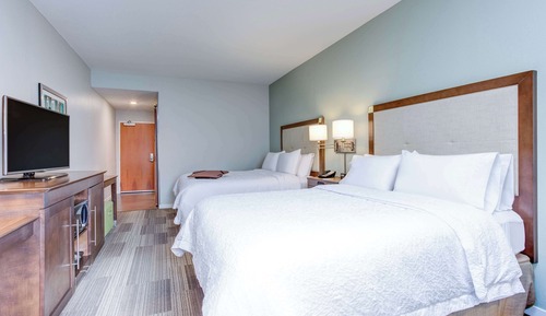 Habitación, 2 camas de matrimonio, no fumadores, frigorífico y microondas