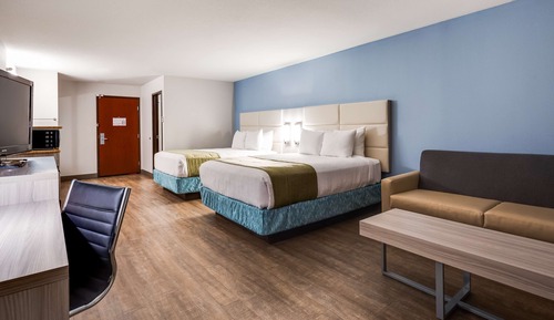 Habitación estándar, 2 camas de matrimonio, no fumadores, frigorífico y microondas