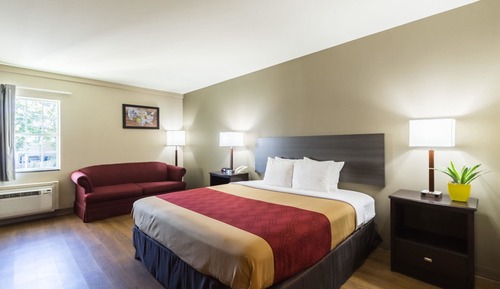 Habitación, 1 cama de matrimonio grande con sofá cama, accesible para personas con discapacidad