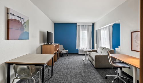 Estudio, 1 cama de matrimonio grande, accesible para personas con discapacidad (Mobility & Hearing)