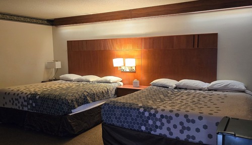 Habitación básica, varias camas