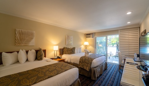 Habitación estándar, 2 camas de matrimonio, lanai