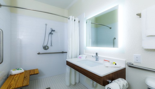 Habitación estándar, 1 cama de matrimonio (Comm, Roll-In Shower)