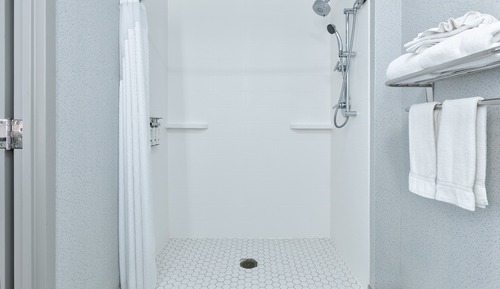 Suite, 1 cama de matrimonio grande, ducha adaptada (Mobility, Roll-In Shower)