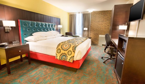 Habitación Deluxe, 1 cama de matrimonio grande, frigorífico y microondas