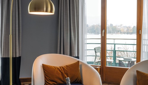 Suite junior, 1 cama de matrimonio grande, vistas al lago