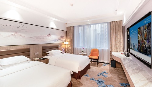 Habitación con 2 camas individuales, vistas al río (Huaxia Elegant)