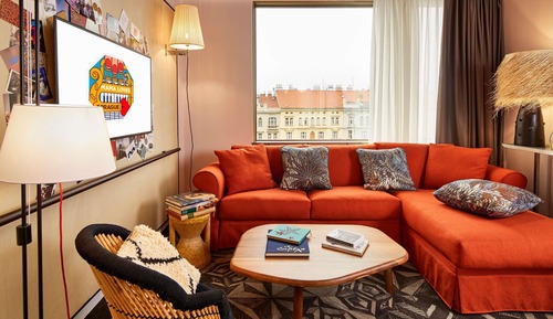 Habitación, 1 cama de matrimonio grande con sofá cama (XXL Mama)