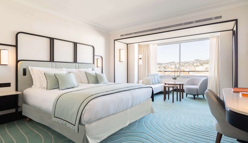 Habitación panorámica, 1 cama doble, terraza, vistas al mar