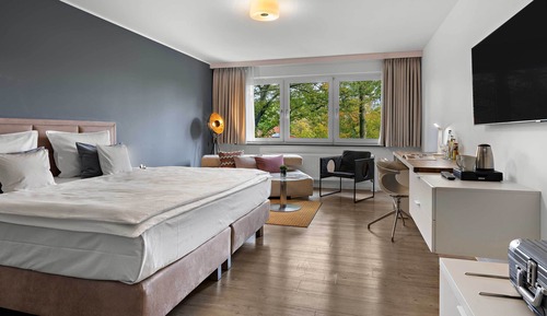Habitación Business doble, 1 cama de matrimonio grande, vistas a la ciudad