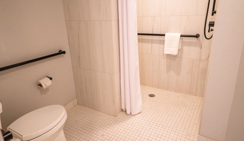 Habitación, 1 cama de matrimonio grande (Mobility & Roll-In Shower)