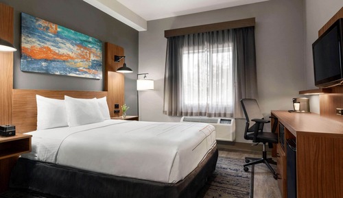 1 Queen Bed, Mobility/Hearing Accessible Room, Bathtub w/ Grab Bars, Non-Smoking