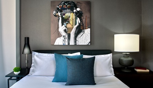 Suite junior, 1 cama de matrimonio grande, vistas a la ciudad, en esquina
