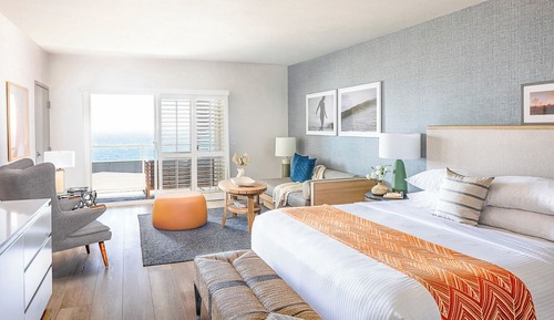 Habitación estándar, 1 cama de matrimonio grande, vistas parciales al mar