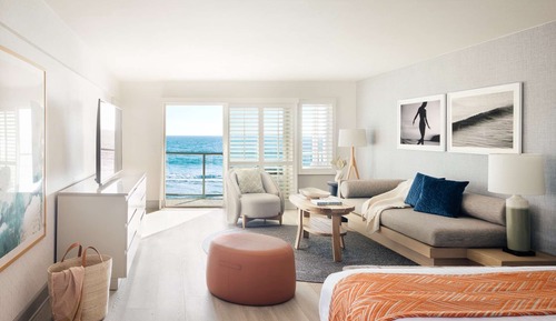 Habitación panorámica, 1 cama de matrimonio grande, vistas al mar, frente al mar