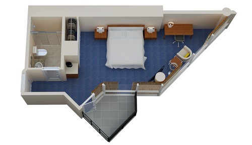 Habitación, 1 cama de matrimonio grande, no fumadores, balcón (Balcony)