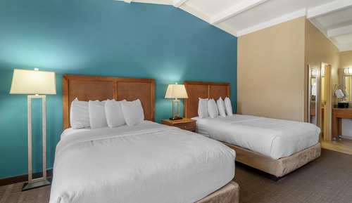 Habitación estándar, 2 camas de matrimonio, no fumadores, frigorífico y microondas