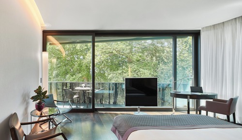 Habitación doble superior, 1 cama de matrimonio grande, balcón