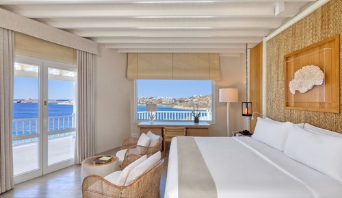 Habitación Deluxe, 1 cama de matrimonio grande, no fumadores, vistas al mar (Corner)