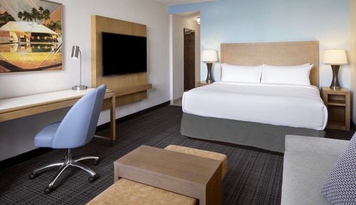 Estudio, 1 cama de matrimonio grande, vistas a la ciudad