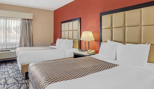 Habitación estándar, 2 camas de matrimonio, no fumadores, frigorífico y microondas (Pet Friendly)
