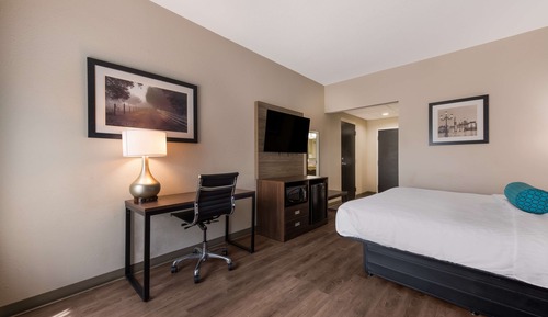 Habitación estándar, 1 cama de matrimonio grande, no fumadores, frigorífico y microondas
