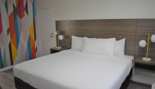Habitación, 1 cama de matrimonio grande, accesible para personas con discapacidad (Roll In Shower)