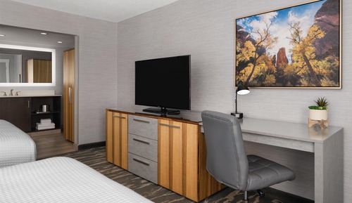 Habitación estándar, 2 camas de matrimonio, no fumadores, frigorífico y microondas
