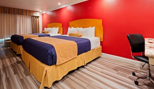 Habitación estándar, 2 camas de matrimonio, accesible para personas con discapacidad, no fumadores