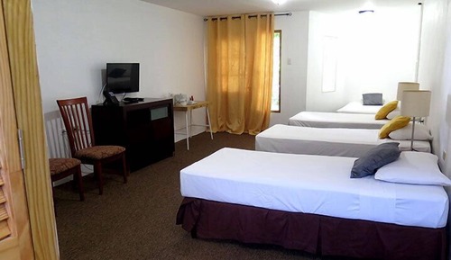 Habitación cuádruple familiar, 1 habitación, no fumadores, vistas al jardín