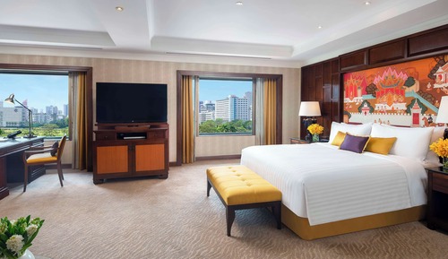 Suite de lujo, 1 cama de matrimonio grande, acceso al Business Lounge (Siam Suite Room)