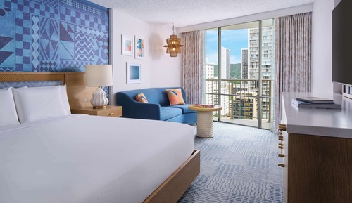 Habitación, 1 cama de matrimonio grande (Waikiki View)
