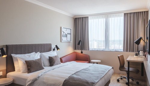 Habitación estándar, 1 cama de matrimonio, vistas a la ciudad