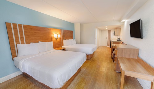 Habitación Deluxe, 2 camas de matrimonio, cocina básica