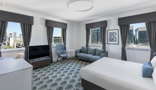 Habitación, vistas a la ciudad (Plaza King)