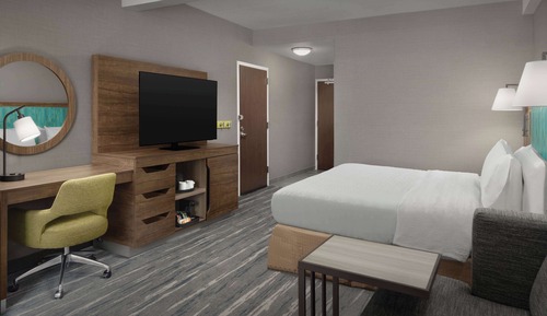 Habitación, 1 cama de matrimonio grande con sofá cama, no fumadores, frigorífico