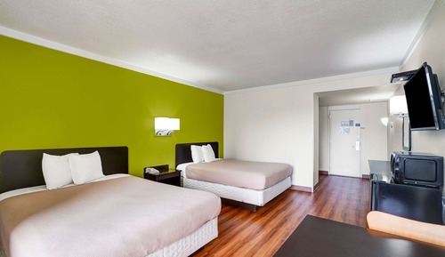 Habitación estándar, 2 camas de matrimonio, no fumadores, frigorífico y microondas